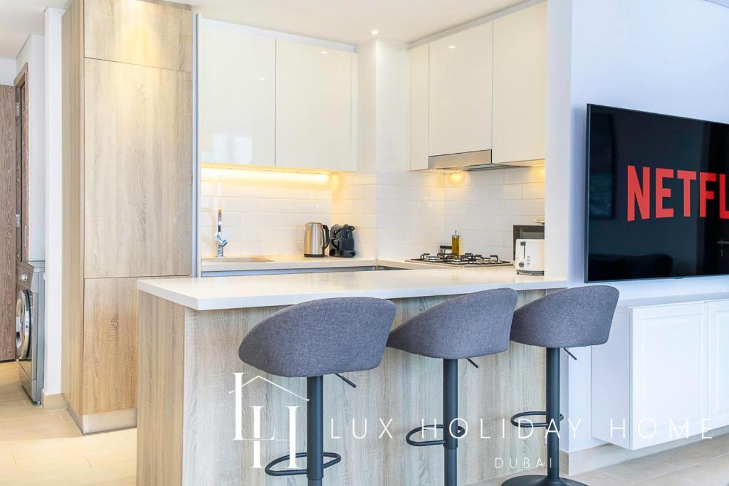 דובאי Lux Contemporary Suite With Full Marina View 6 מראה חיצוני תמונה