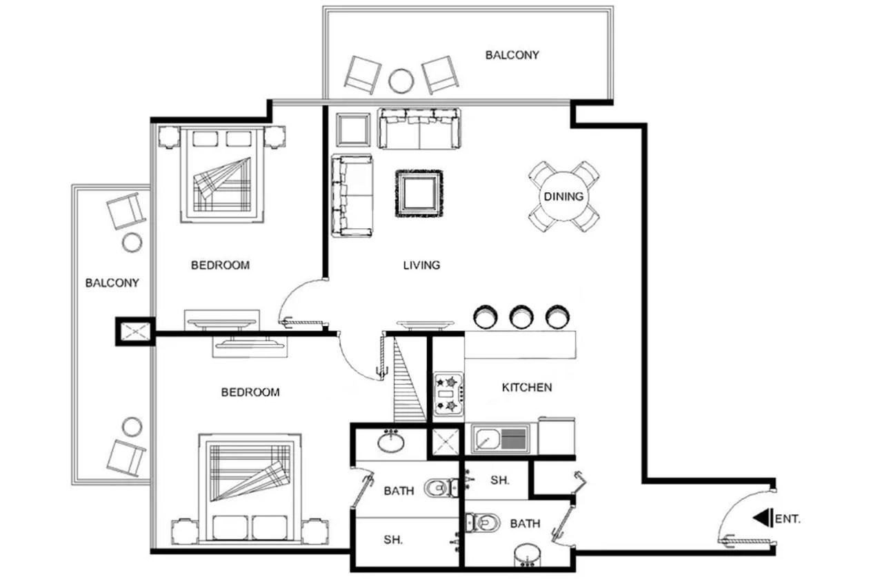 דובאי Lux Contemporary Suite With Full Marina View 6 מראה חיצוני תמונה