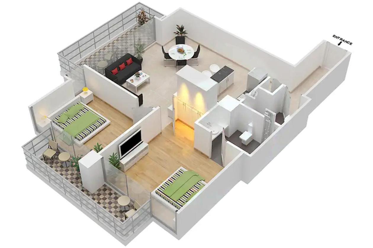 דובאי Lux Contemporary Suite With Full Marina View 6 מראה חיצוני תמונה
